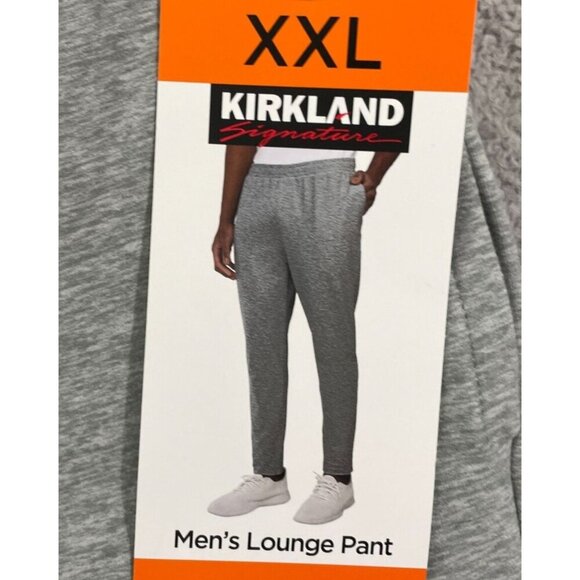 NEW Kirkland Signature Mens XXL Lounge Pants Gray Stretch Polyester Blend - Picture 1 of 6